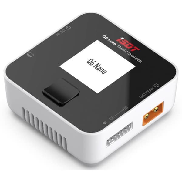 ISDT Q6 Nano RC-batteriladdare 8.0 A LiFePO, LiIon, LiPo, LiHV, NiMH, Bly USB-ladduttag, Batteri detektering
