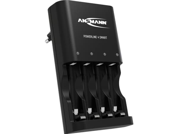 Ansmann Powerline 4 Smart Oplader til runde celler NiCd, NiMH R03 (AAA), R6 (AA)