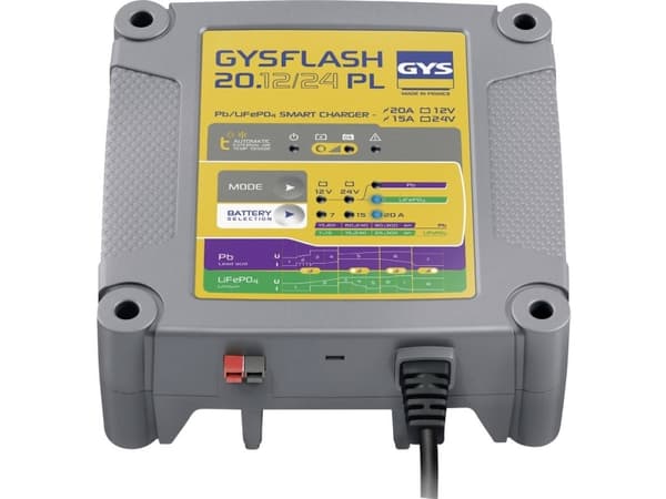 GYS FLASH 20.12/24 PL 026049 Automaattilaturi 12 V, 24 V 7 A, 15 A, 20 A 7 A, 15 A (026049)