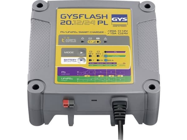 GYS FLASH 20.12/24 PL 026049 Automaattilaturi 12 V, 24 V 7 A, 15 A, 20 A 7 A, 15 A (026049)