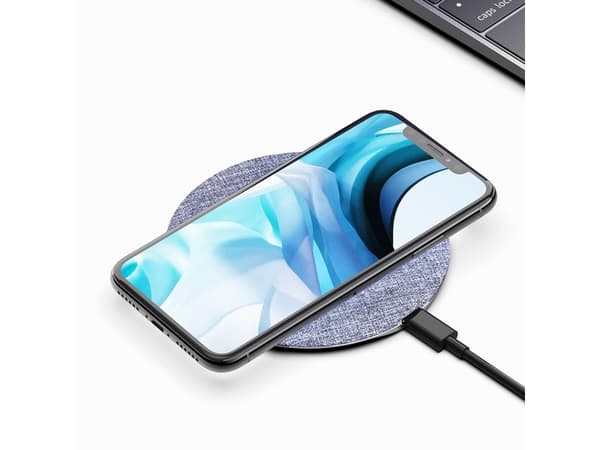 Devia 6938595330872, inomhus, USB, 5 V, Trådlös laddning, 1 m, Grå