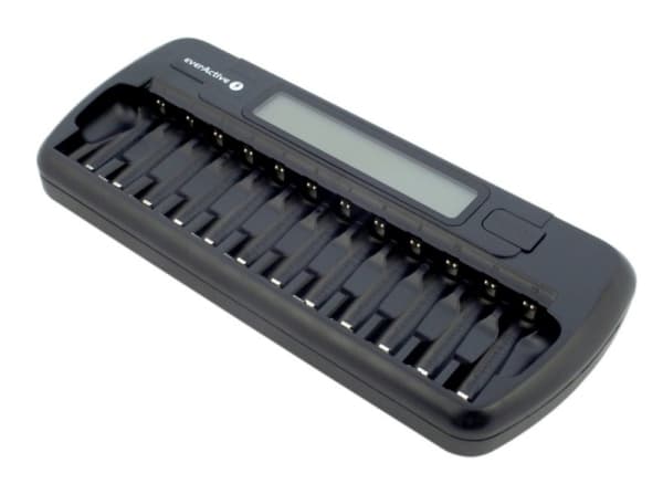 NC-1200 prosessorlader for 12 AA/AAA batterier
