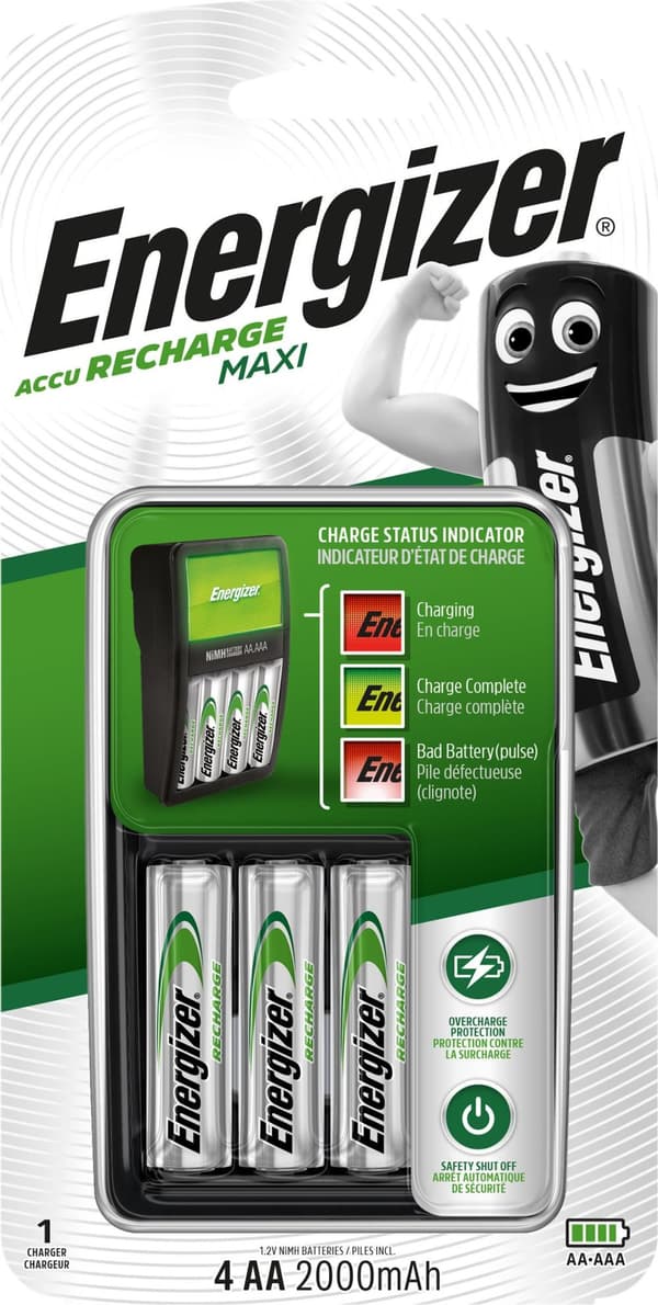 Batteriladdare ENERGIZER Maxi + 4AA