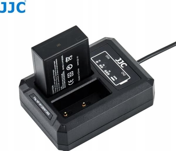 JJC kameran laturi Dual USB-laturi Fuji NP-W126 / NP-W126S:lle