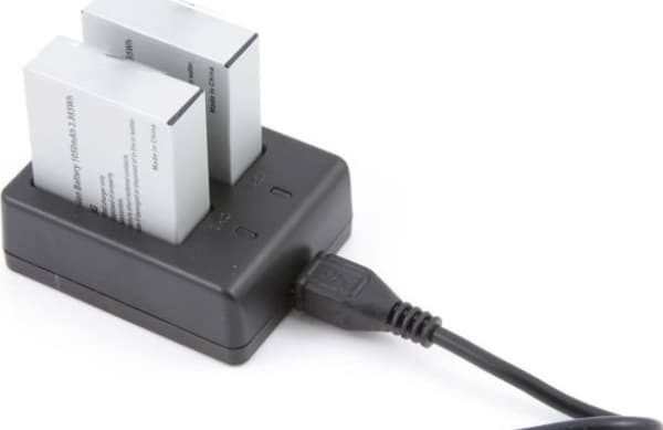 Xrec kameran laturi 2x dual usb laturi Sjcam Sj4000 / Sj5000 / Sj6000 kameroille