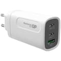 Miniatyrbild 1 av 4: GP GPWCGM3AWHUSB254 USB-laddare 65 W 1x USB-A, 2x USB-C® Power Delivery Vit Inomhus