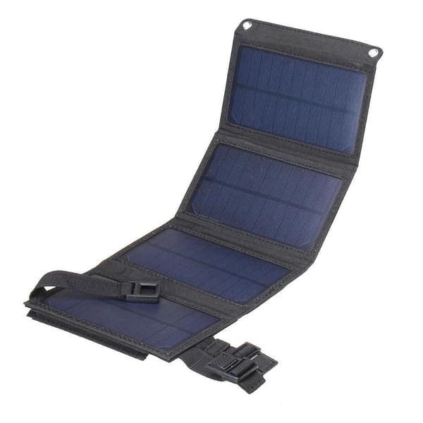 Solcelleoplader USB 10W - Oplad mobiltelefon & powerbank