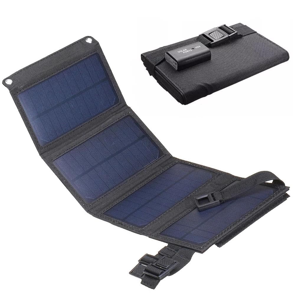 Solcellsladdare USB 10W - Ladda mobiltelefon & powerbank
