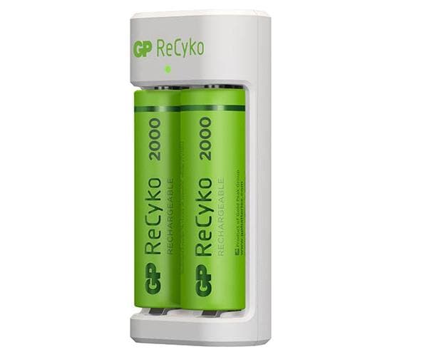 GP Batteries B51214, Nikkelmetallhydrid (NiMH), AA, AAA, 2 stykker, Batterier medfølger