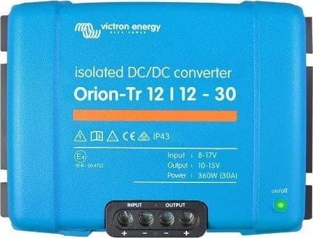 Victron Energy Orion-Tr 12/12-30A 360 W inverter til biler (ORI121240110)