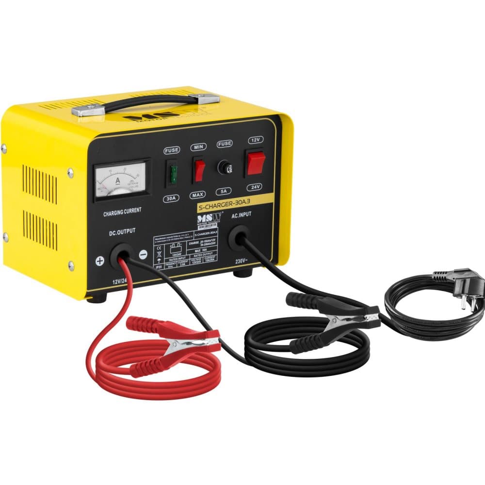 MSW Bilbatteriladdare - 12/24 V - 15/20 A