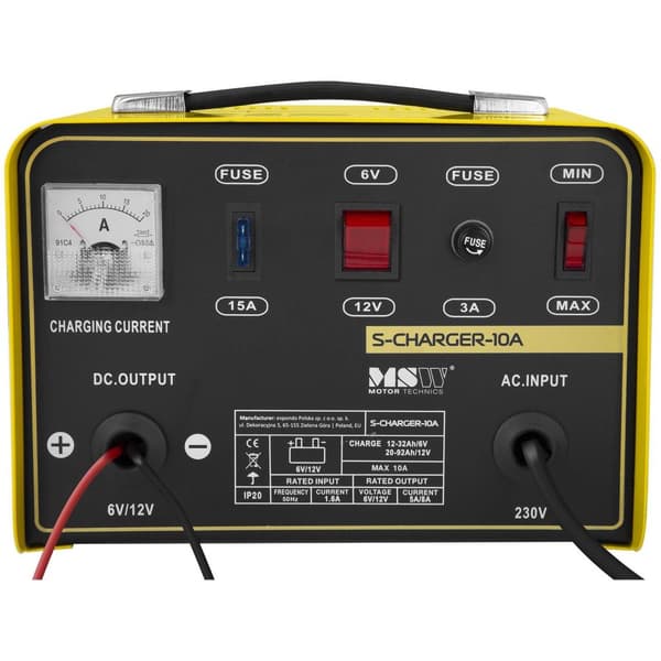 MSW Bilbatteriladdare - 6/12 V - 5/8 A