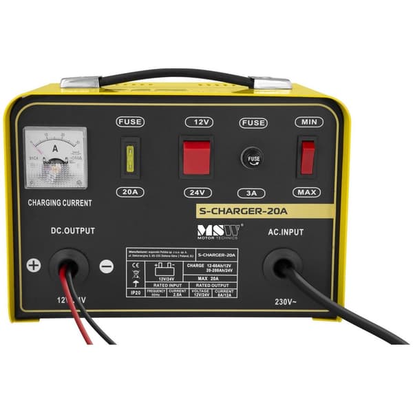 MSW Bilbatteriladdare - 12/24 V - 8/12 A