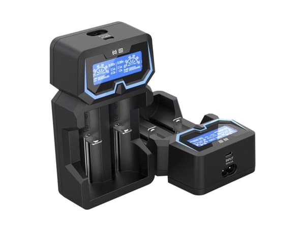 Batterilader for XTAR X2 18650 AA AAA celle ni-MH li-ion