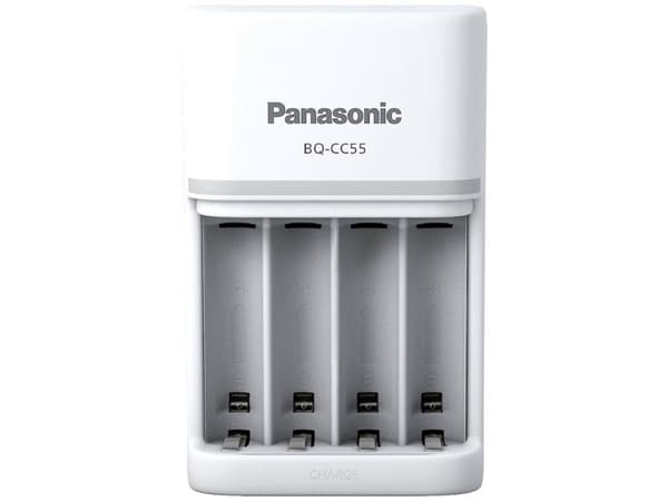 Panasonic eneloop Smart & Quick BQ-CC55 - 1,5 - 3 t batterilader - (for 4xAA/AAA)
