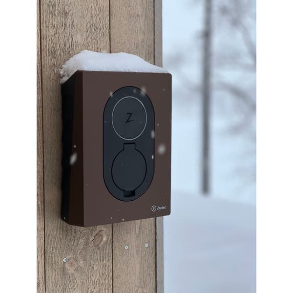 Frontdeksel Zaptec Go Wood Brown
