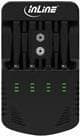 InLine - Batterioplader - (til 4xAA/AAA, 1x9V) - 1,5 A (01286)