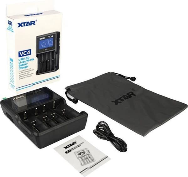 XTAR VC4 Kotitalouden akku USB