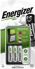 Miniatyrbillede 9 af 9: ENERGIZER Maxi ACCU HR6 POW batterioplader + 2 AA 2000 mAh batterier
