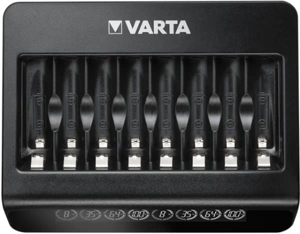 Varta LCD MULTI CHARGER+ - 4 h batteriladdare - (för 8xAA/AAA) + växelströmsadapter