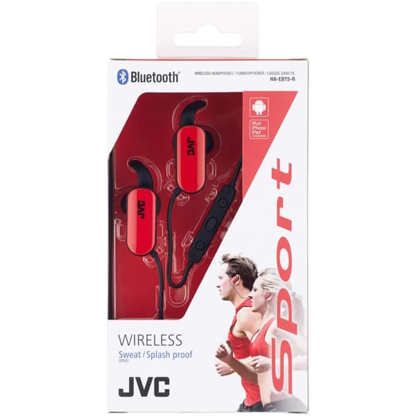 JVC Hörlur EBT5 Trådlös In-Ear Röd