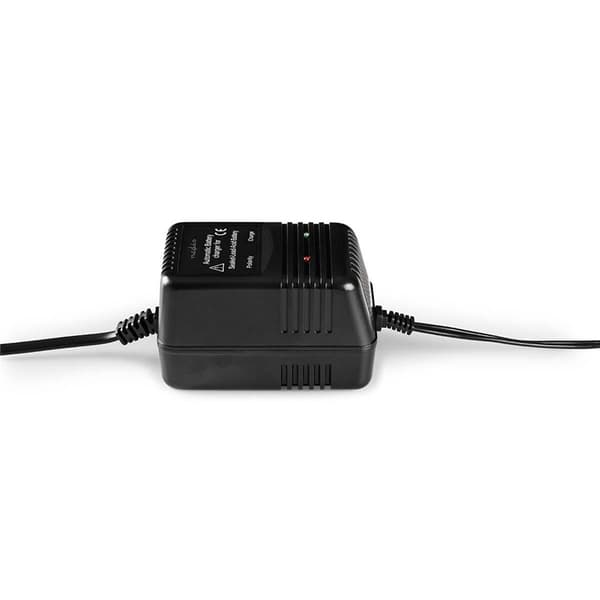 Nedis Bly Batteri Oplader | 2.3 / 6.9 / 13.8 V DC | 0.6 A | Opladning | Euro / Type C (CEE 7/16) | Batteri klemmer | Energi fra batteritype: AGM / Gel