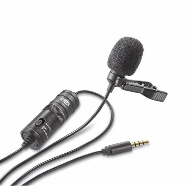 BOYA Mikrofon Knaphuls BY-M1 3,5mm 6,0m