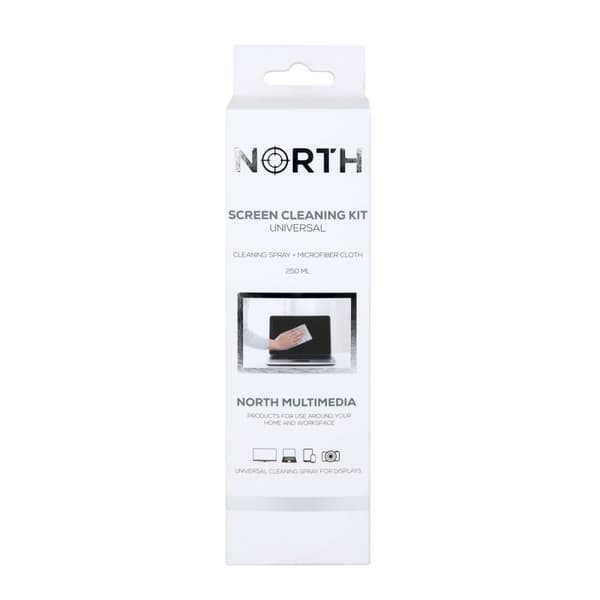North Rengöringskit Universal Vätska 250ml och Rengöringsduk