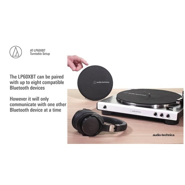 Audio-Technica Platespiller med Bluetooth Svart
