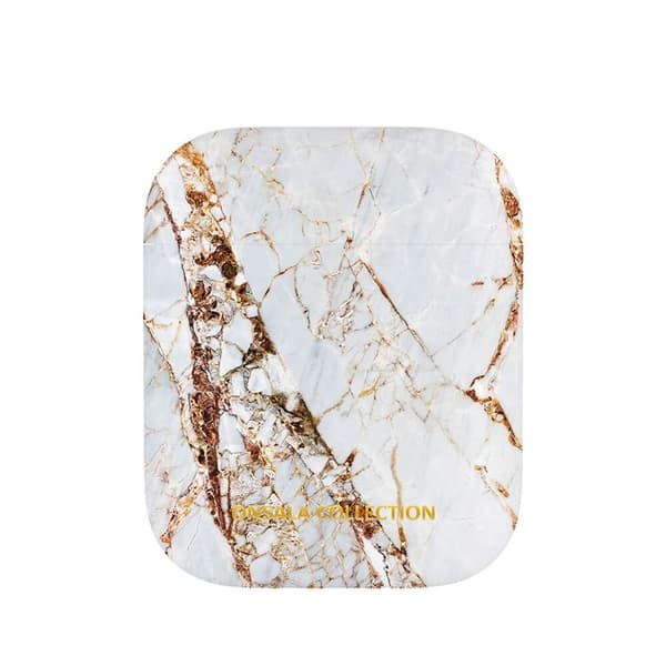 Onsala COLLECTION Airpods Fodral 1st and 2nd Generation White Rhino Marble