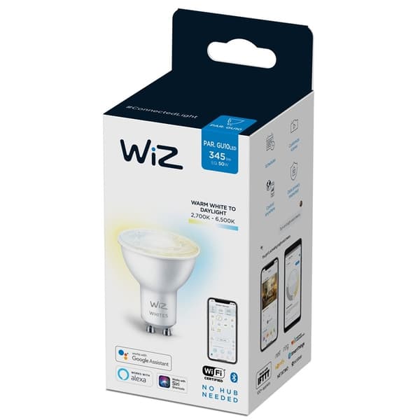WiZ WiFi Smart LED GU10 50W Varm-k