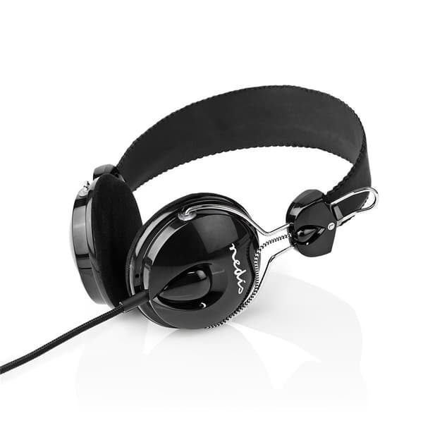 Nedis Kablede On-Ear Hovedtelefoner | 3.5 mm | Kabellængde: 1.10 m | Sort