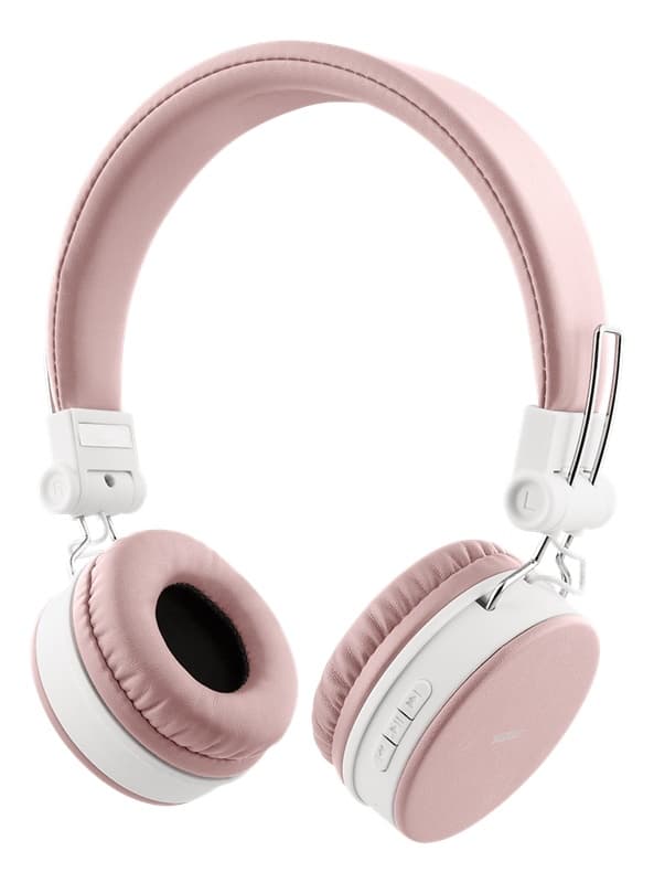 STREETZ BT-kuulokemikrofoni, kokoon taittuva, on-ear, 3,5mm, vaal.pun.