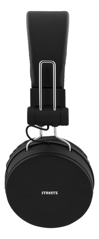 STREETZ Vikbart on-ear BT headset, 3.5 mm, svart