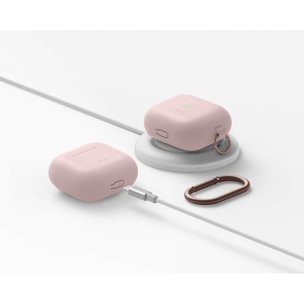 Elago AirPod 3 Hang Silikoneetui Sand Pink