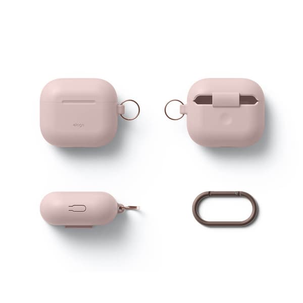 Elago AirPod 3 Hang Silikoneetui Sand Pink