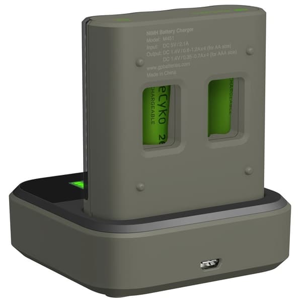 GP ReCyko 1st M451 Laddare USB do