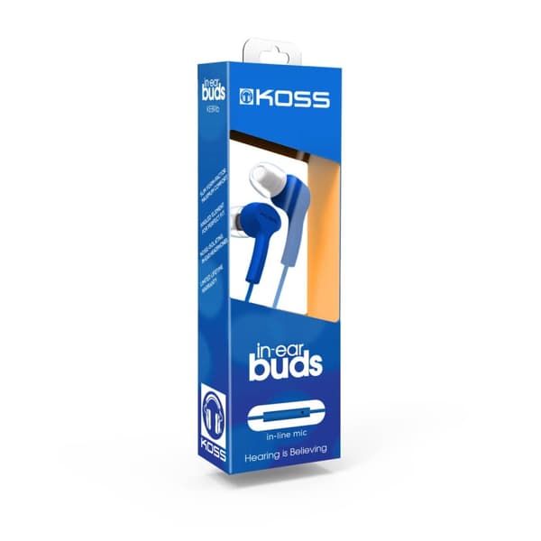Koss Hörlur KEB9i In Ear Mic Blå