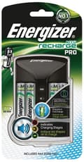 Pikkukuva 2 / 2: Energizer NiMH akkulaturi AA / AAA | 1.2 V DC | 4x AA/HR6 2000 mAh | Euro / Tyyppi-C (CEE 7/16) | Akun tyyppi: AA | Musta