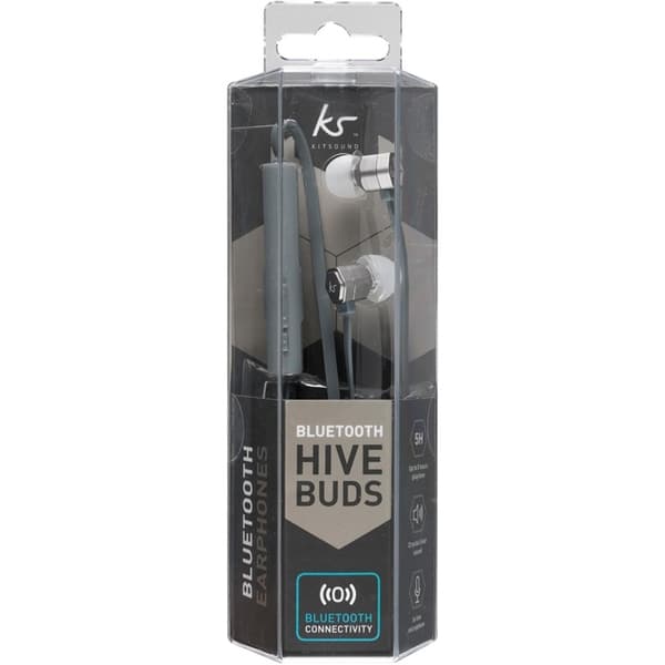 KitSound Hörlur Hive Gunmetal In-Ear Trådlös Mic