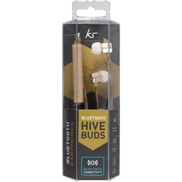 KitSound Hörlur Hive Guld In-Ear Trådlös Mic