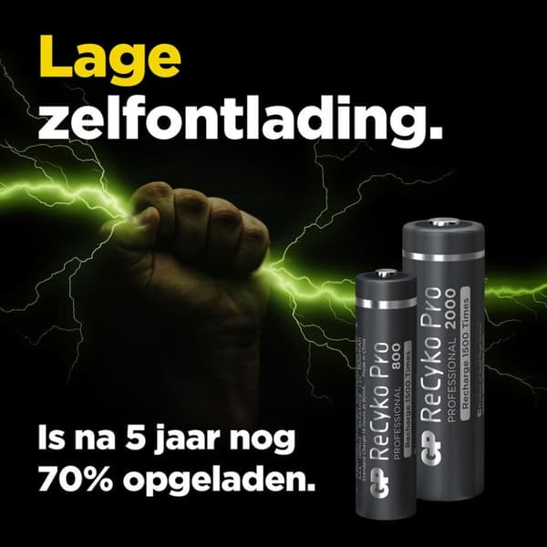 GP Recyko Gp genopladeligt batteri Pro Aa A4 2000mah