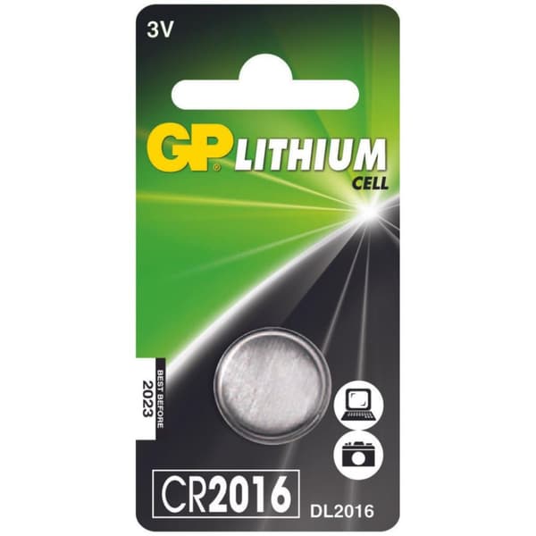 GP Batterier Knapcelle CR2016 Lituim 3V