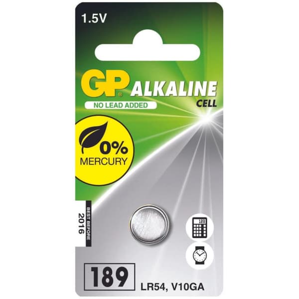 GP batterier LR54 møntcelle batteri