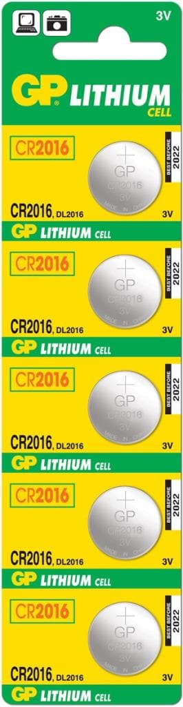 GP Batterier Gp Knapcelle Lithium A5st Cr2016