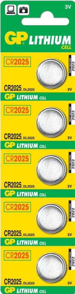 GP Batterier Gp Knapcelle Lithium A5st Cr2025