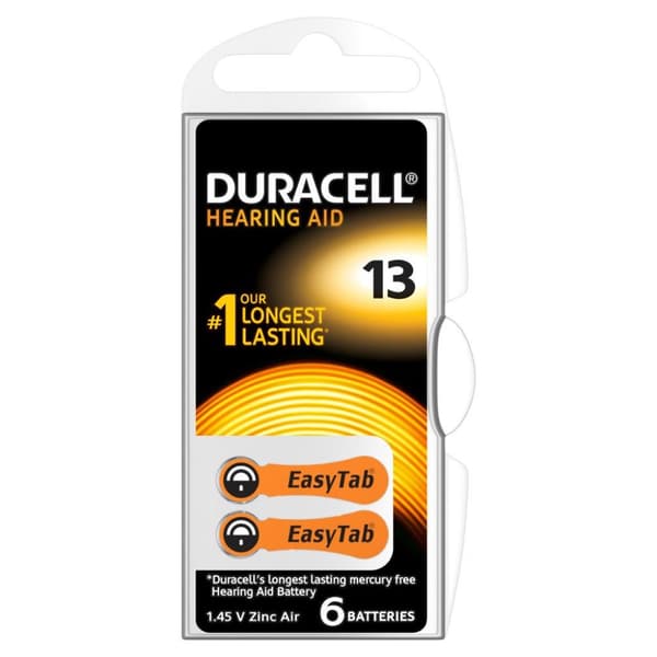 Duracell Easytab hørebatteri 13