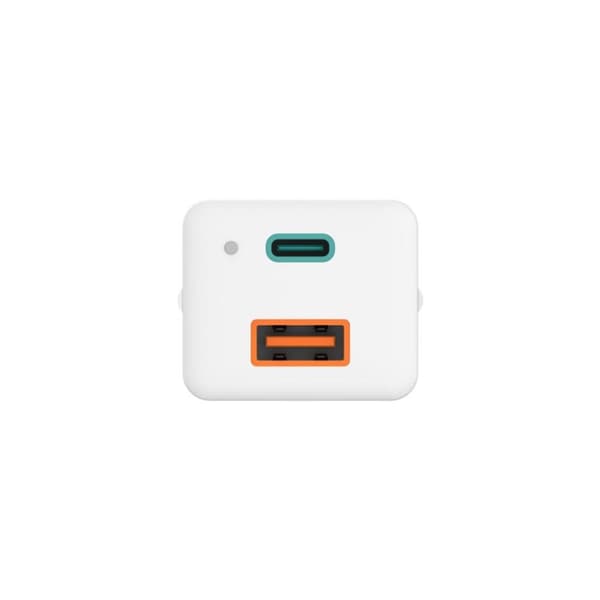Hama pikalaturi GaN 1x USB-C PD 1x USB-A QC minilaturi 65 W valkoinen