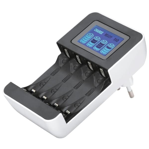 Hama batterioplader til 1 til 4 NiMh AA eller AAA batterier
