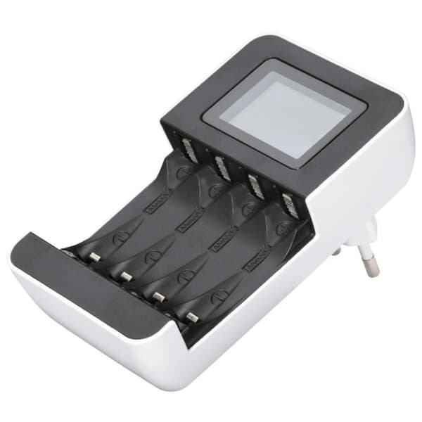 Hama batterioplader til 1 til 4 NiMh AA eller AAA batterier Sort, Hvid